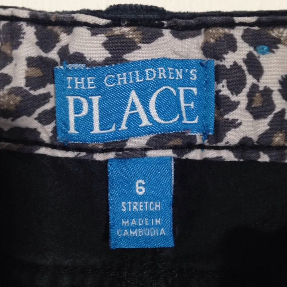 FINAL MARKDOWN Girl's Children's Place Sparkly Black corduroy Jeans 6
